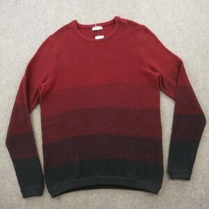 The Rail Sweater Mens 2XL XXL Red Black Knit Pullover Crew Neck New
